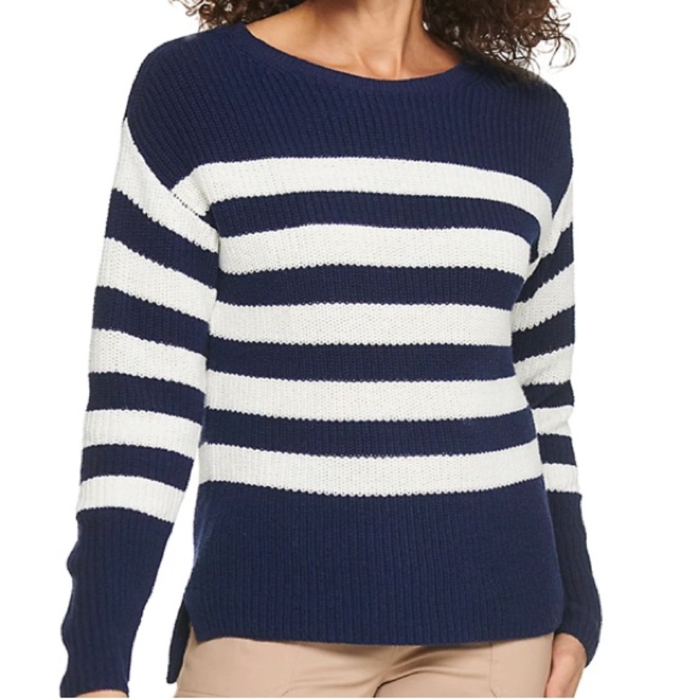 Croft & Barrow Crewneck Striped Sweater